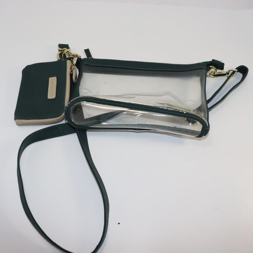 Capri Designs Clear Stadium Crossbody w/‎ Matching Zip Wallet